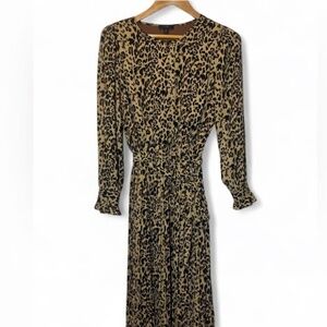 Leopard Maxi Dress, Size 6, J. Crew